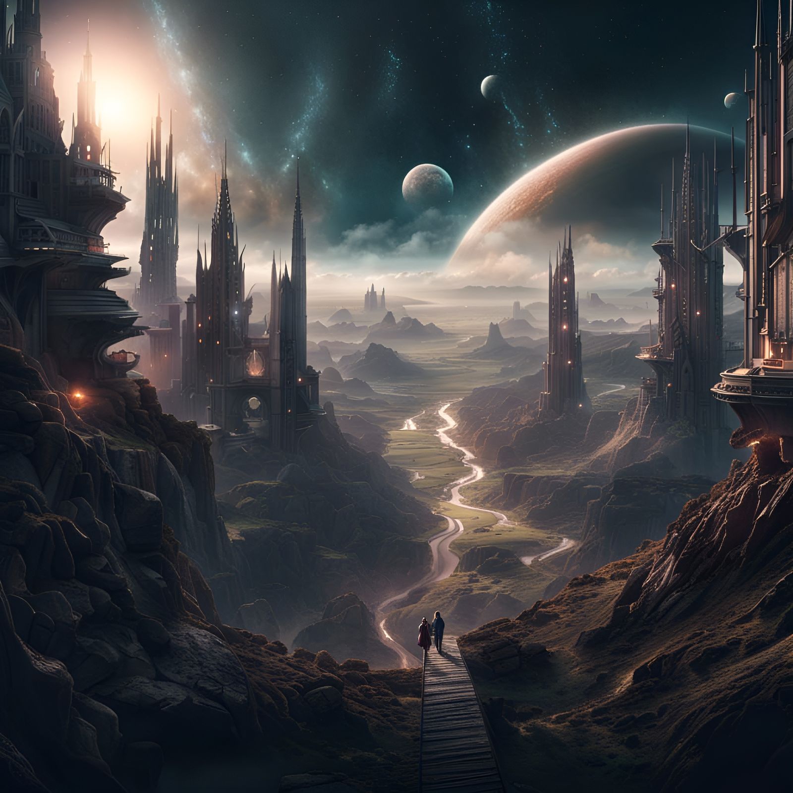 Quantum Universe: Epic Digital Matte Painting