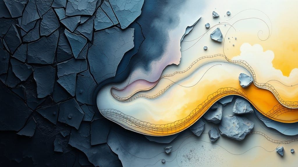 Ethereal Abstraction of Hope and Transformation