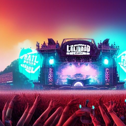 Rolling Loud Festival: A Fantastical Digital Painting