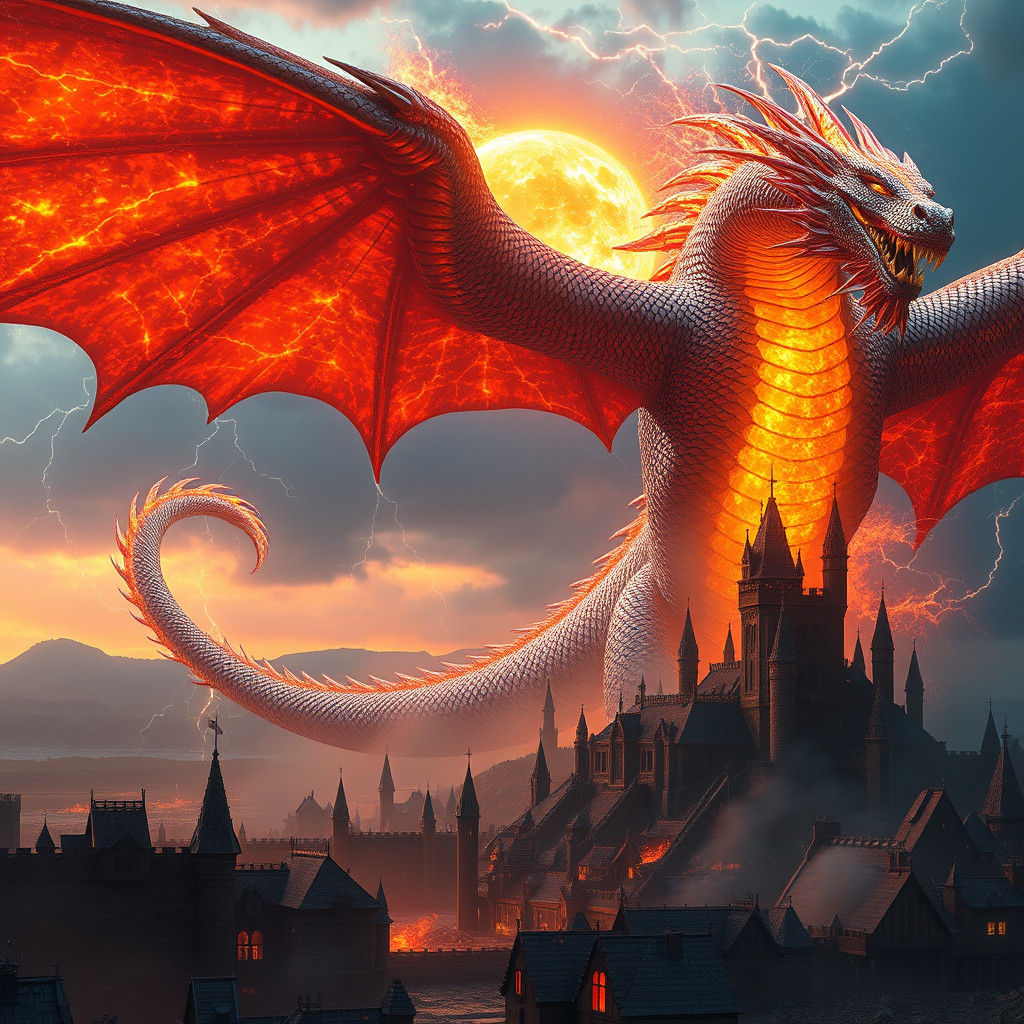 Chromatic Dragon Unleashes Chaos on Medieval Kingdom