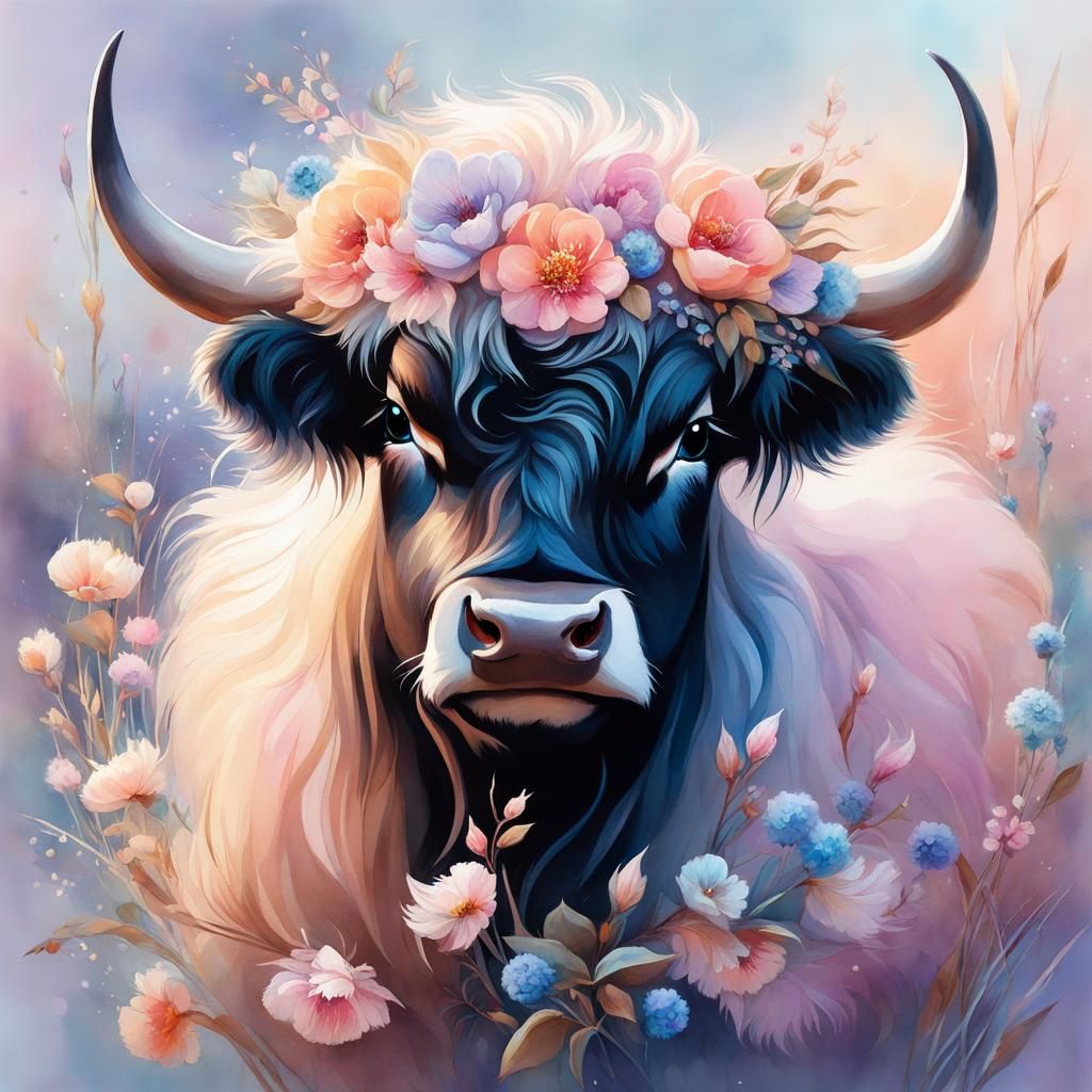 Floral Bull