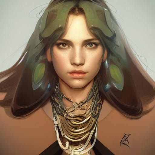 Breaking Chains Portrait in Artgerm Style
