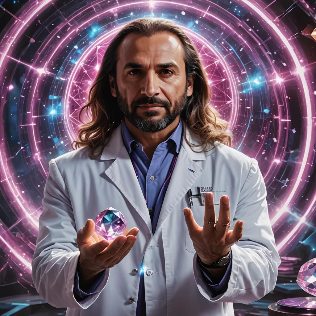 Hyperrealistic Quantum Physics Lab Scene in 8K