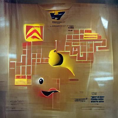Pac-Man in Soviet Space Propaganda Art