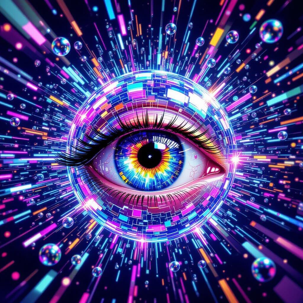 Eyes Exploding in a Kaleidoscope of Light