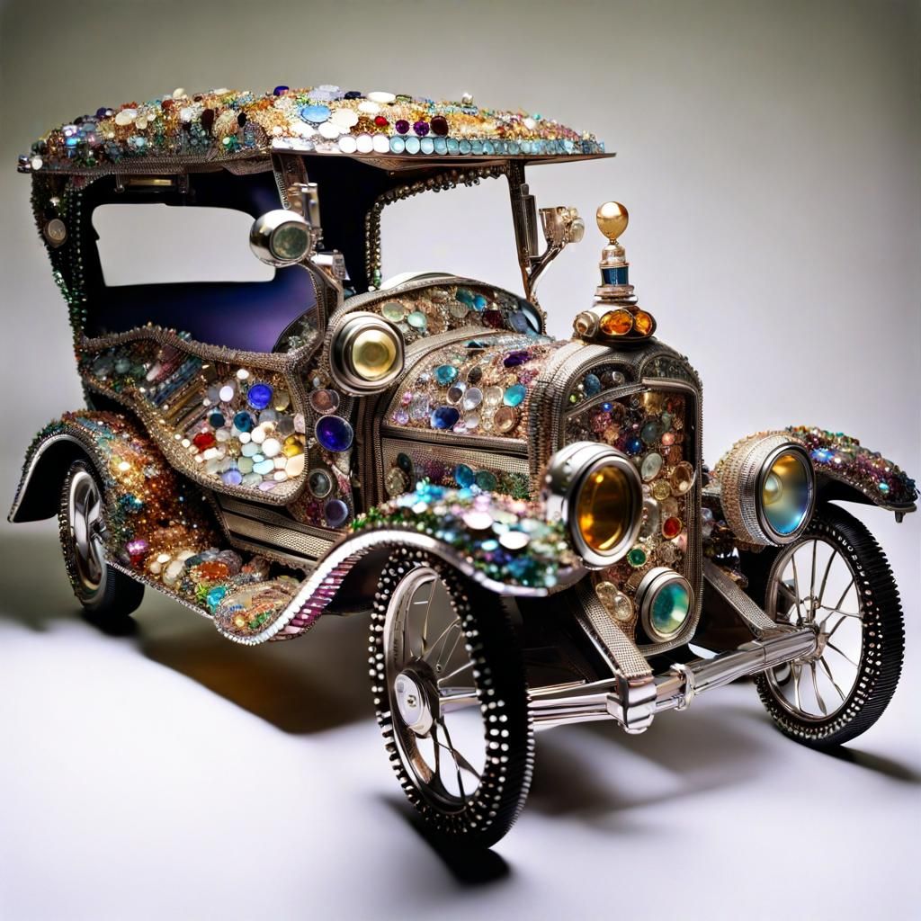 Antique Car Scrapped Together