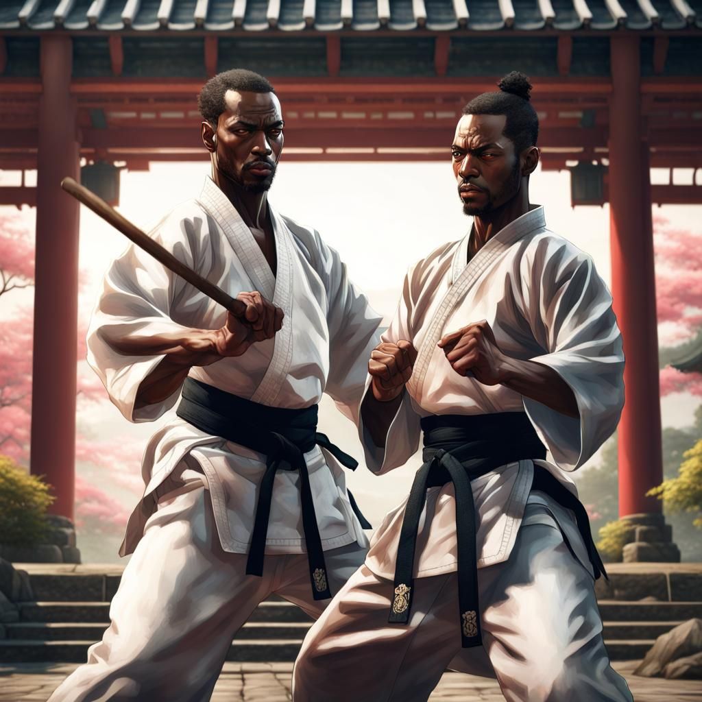 Karate Fight in Japan, Anime Art Style
