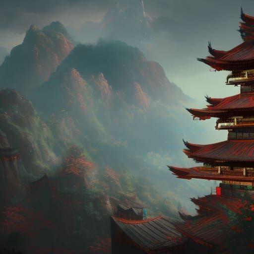 Tomoe Gozen Fantasy Concept Art in 8K