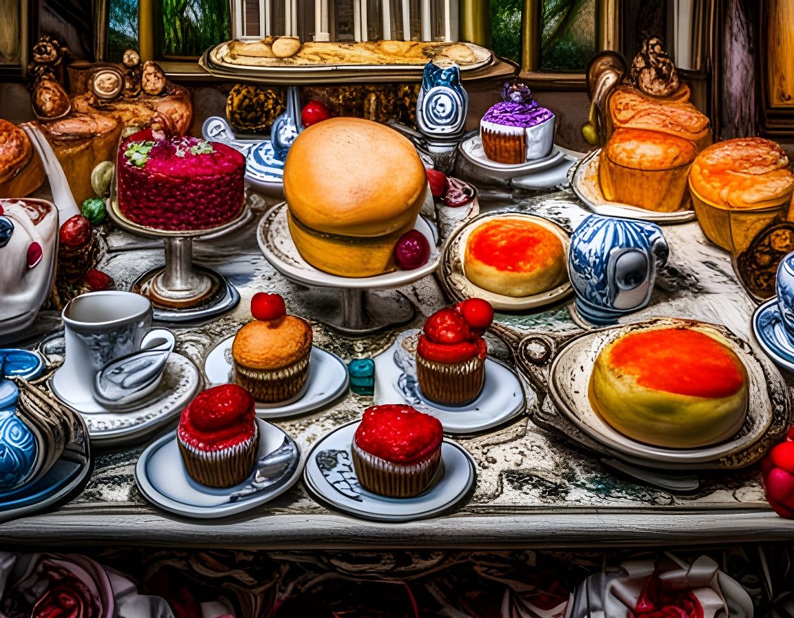 Gothic Tea Party in Last Supper Style