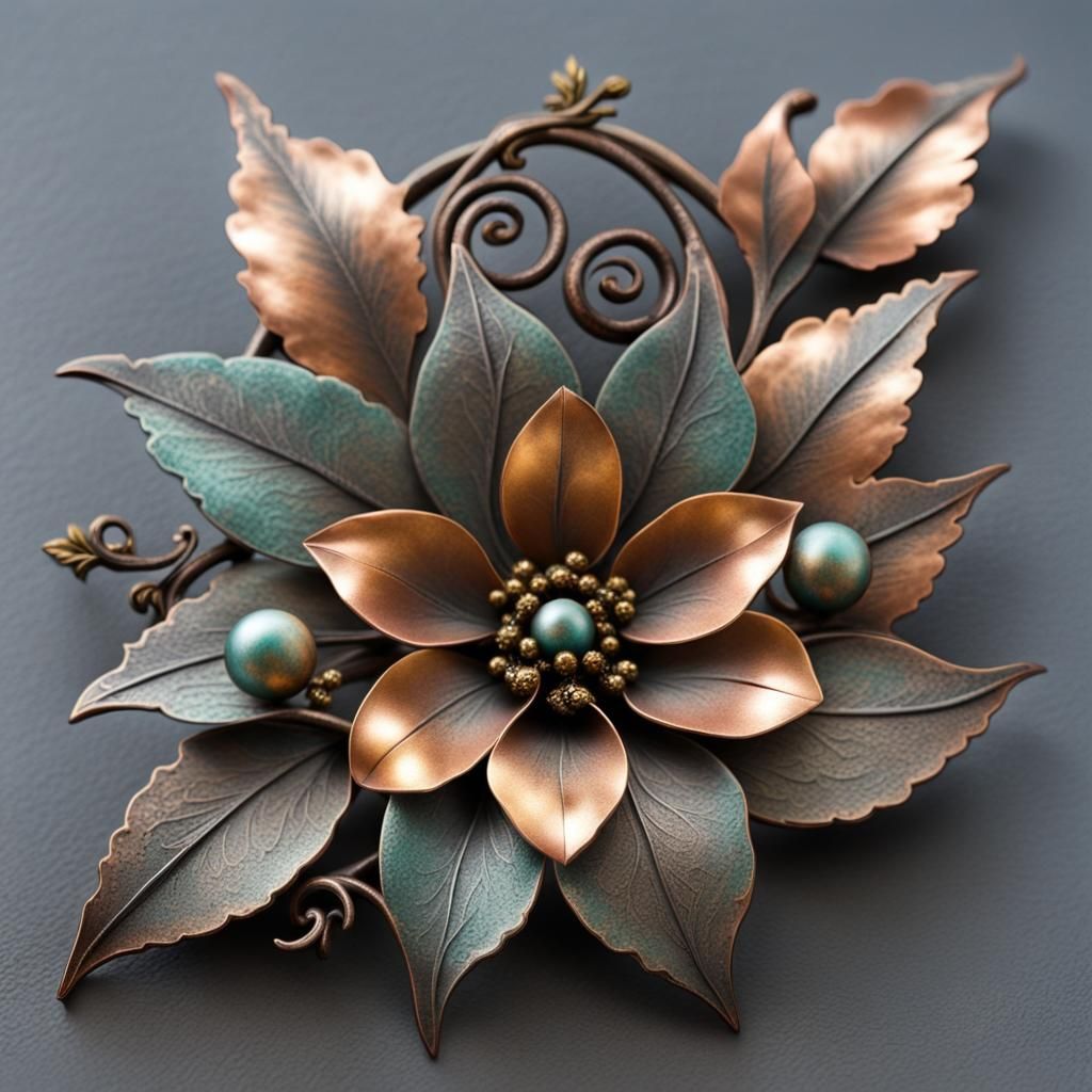 Bloom of Beauty in Weathered Metals