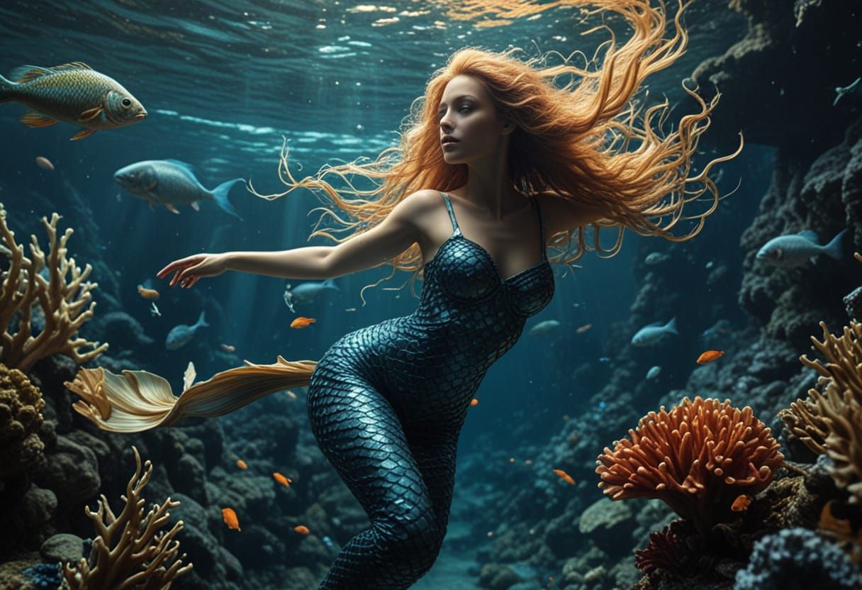 Enchanting Mermaids in an Underwater Kingdom
