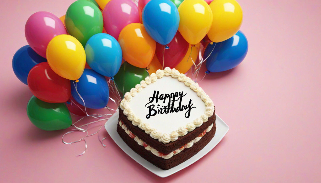 Joyful Birthday Celebration in Vibrant Digital Art