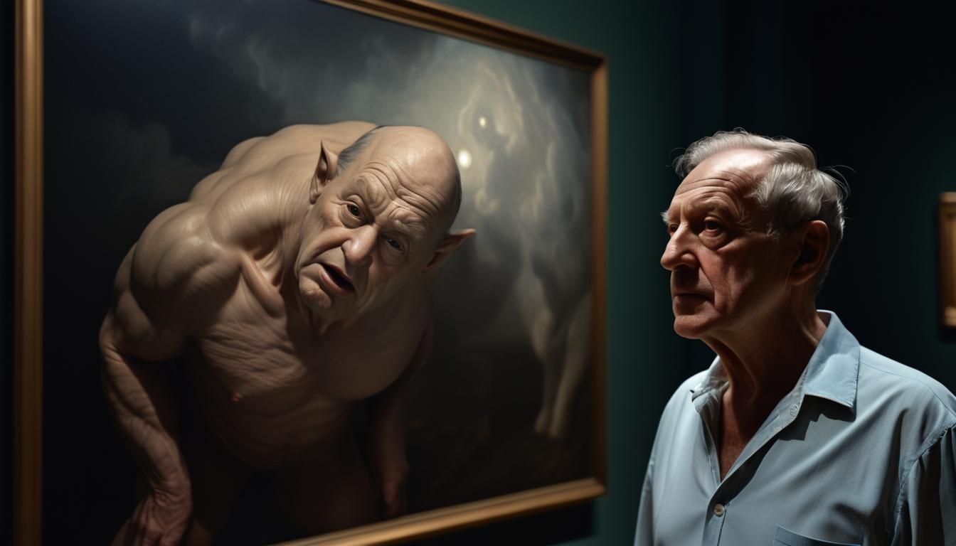 Old Masters' Characters Party: Hyperrealistic 3D Alien Revel...