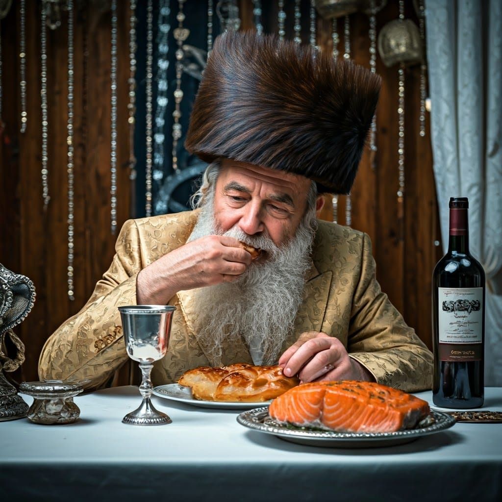 Chassidic Jew in Sukkah: A Professional Portrait