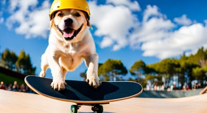 Skating-Dog