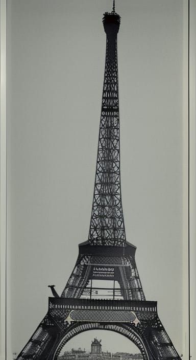 first blueprints of the Eiffel tower