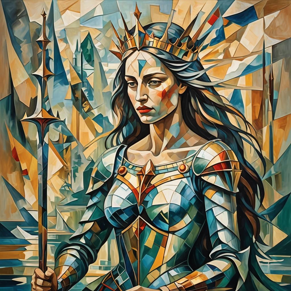 La dame du lac avec excalibur