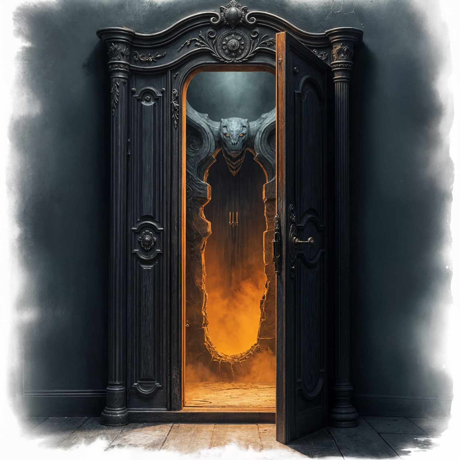 Mysterious Wardrobe Portal Unveils Cosmic Realm