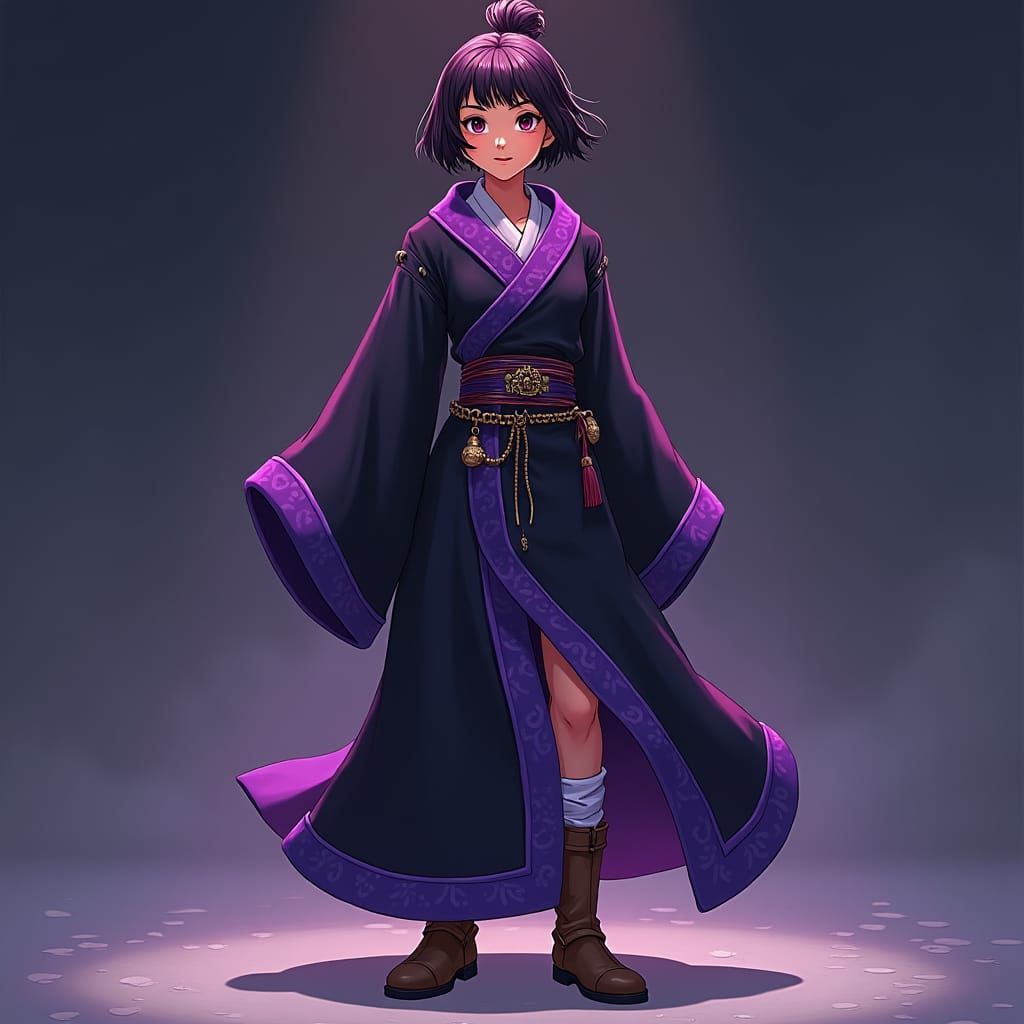 Teenage Mage in Studio Trigger Anime Style