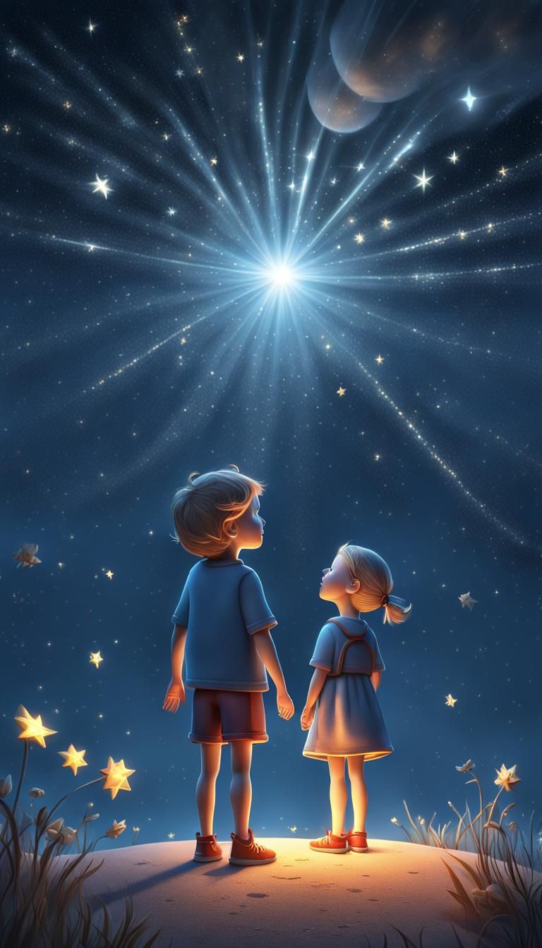 Wishing Star Miracle: 3D Children's Book Illustration