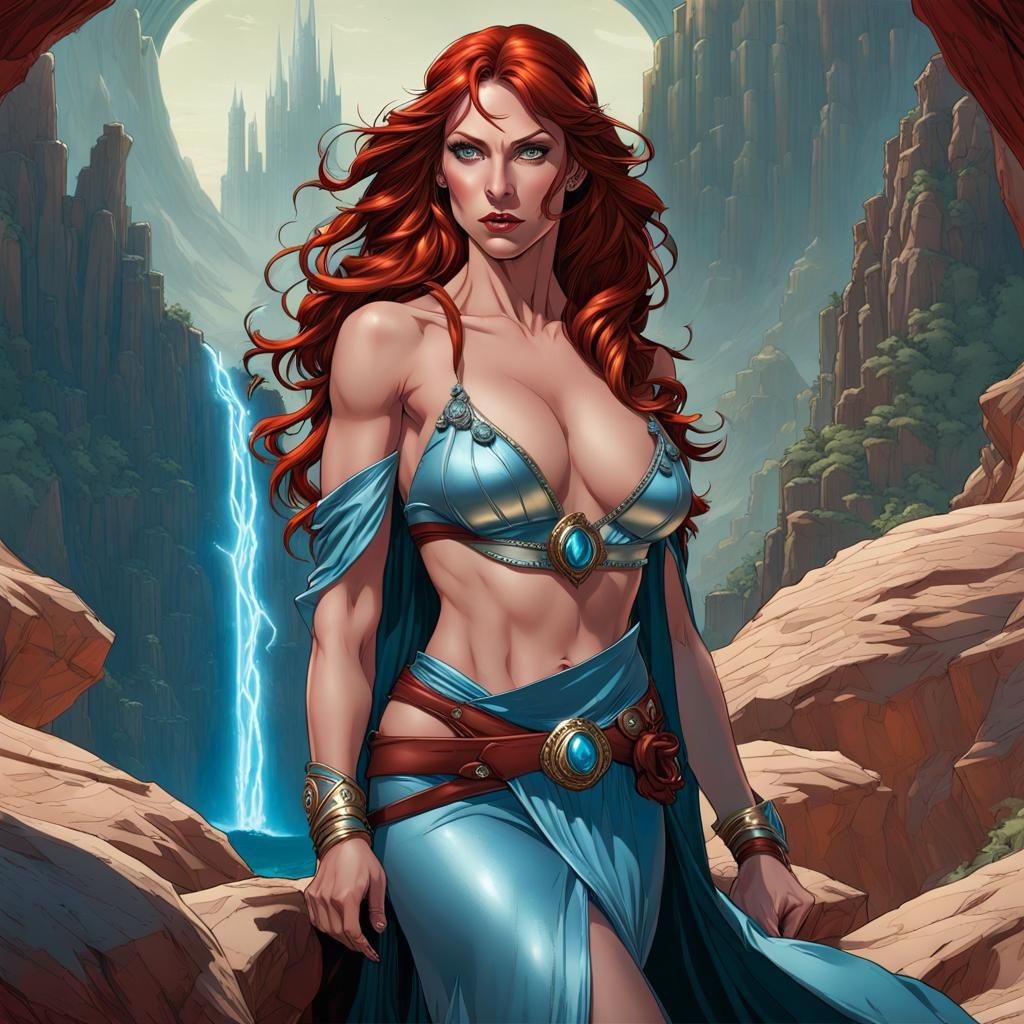 red sonja on the planet Pandora