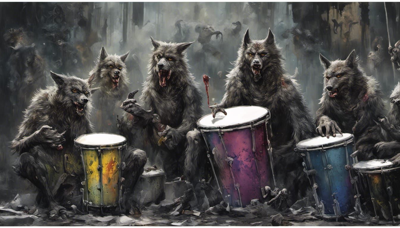 Werewolves Having a Drum Circle II