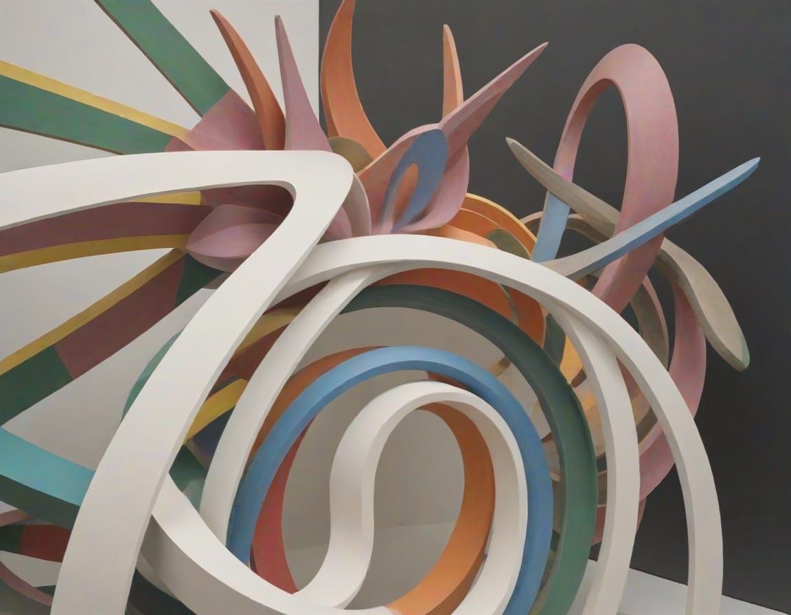 Modern Sculpture in Abstract Geometric Forms