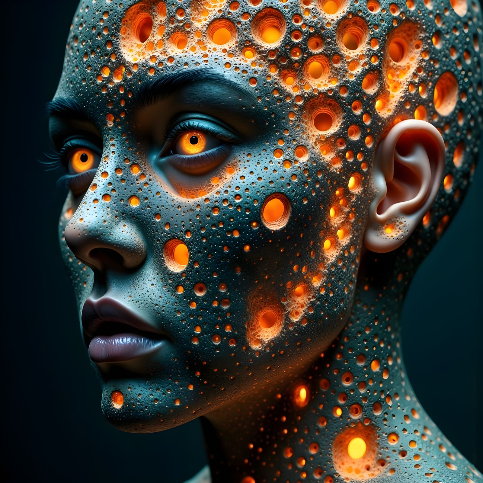 Abstract Fantasy Portrait: Expression of Greed