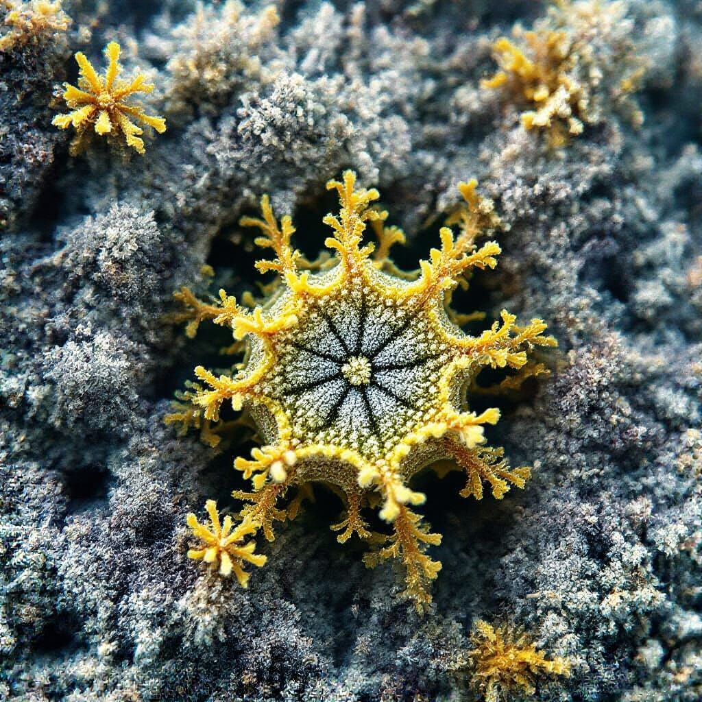 Microscopic Algae Among Spores