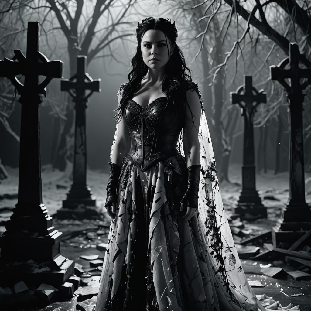 Hyperrealistic Portrait of a Singer in Winter