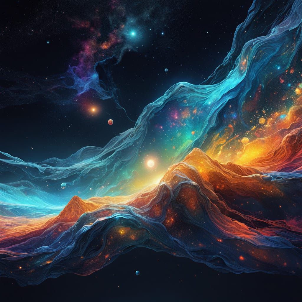 Cosmic Veil Parting to Reveal Quantum Universe in Hyper Real...