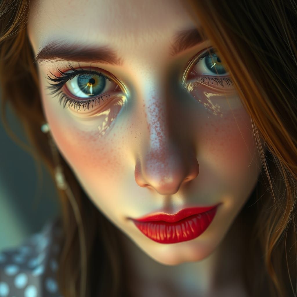 Portrait of a Woman with Glass Tears