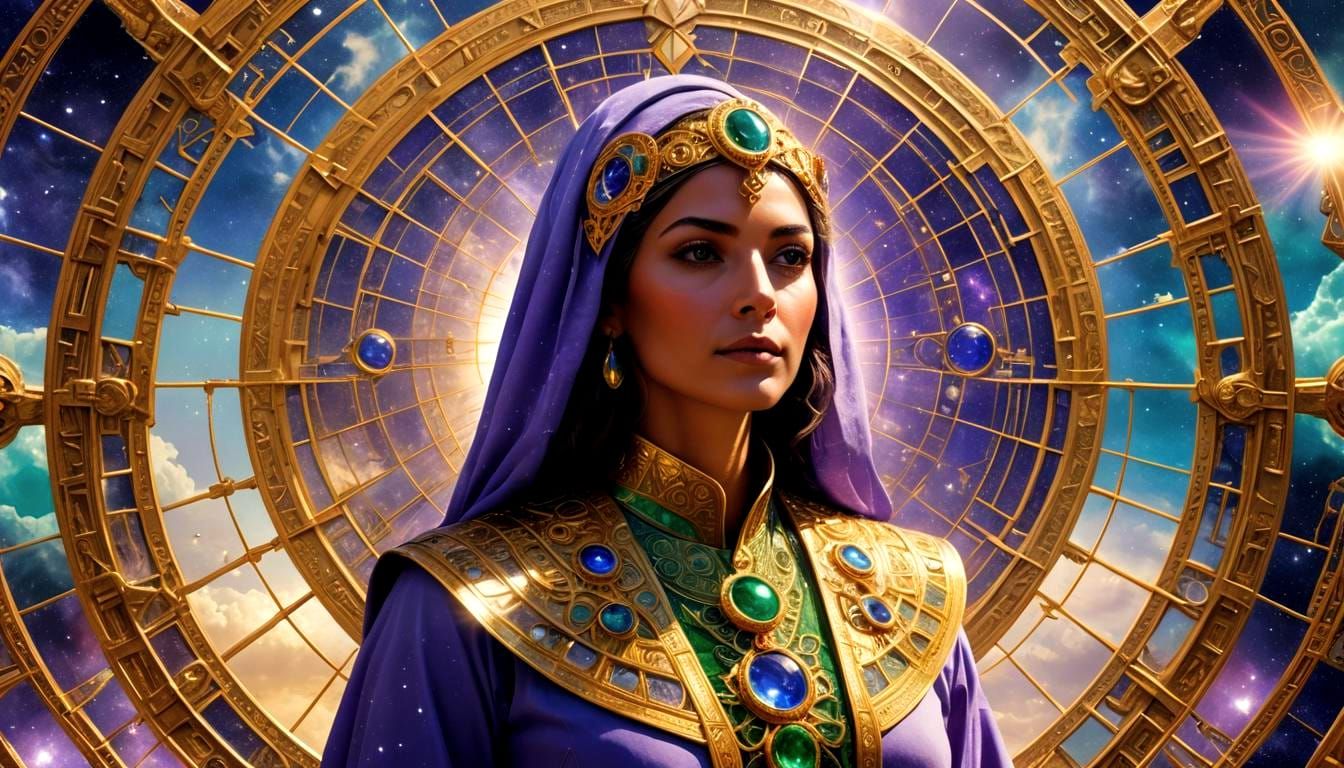 Surreal Stargate Ascension Ceremony in a Futuristic Atlantis...