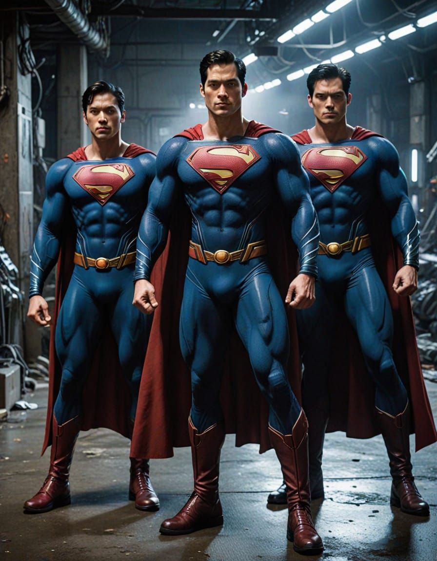 Epic Superman-Inspired Asian Heroes in Modern Comic Book Sty...