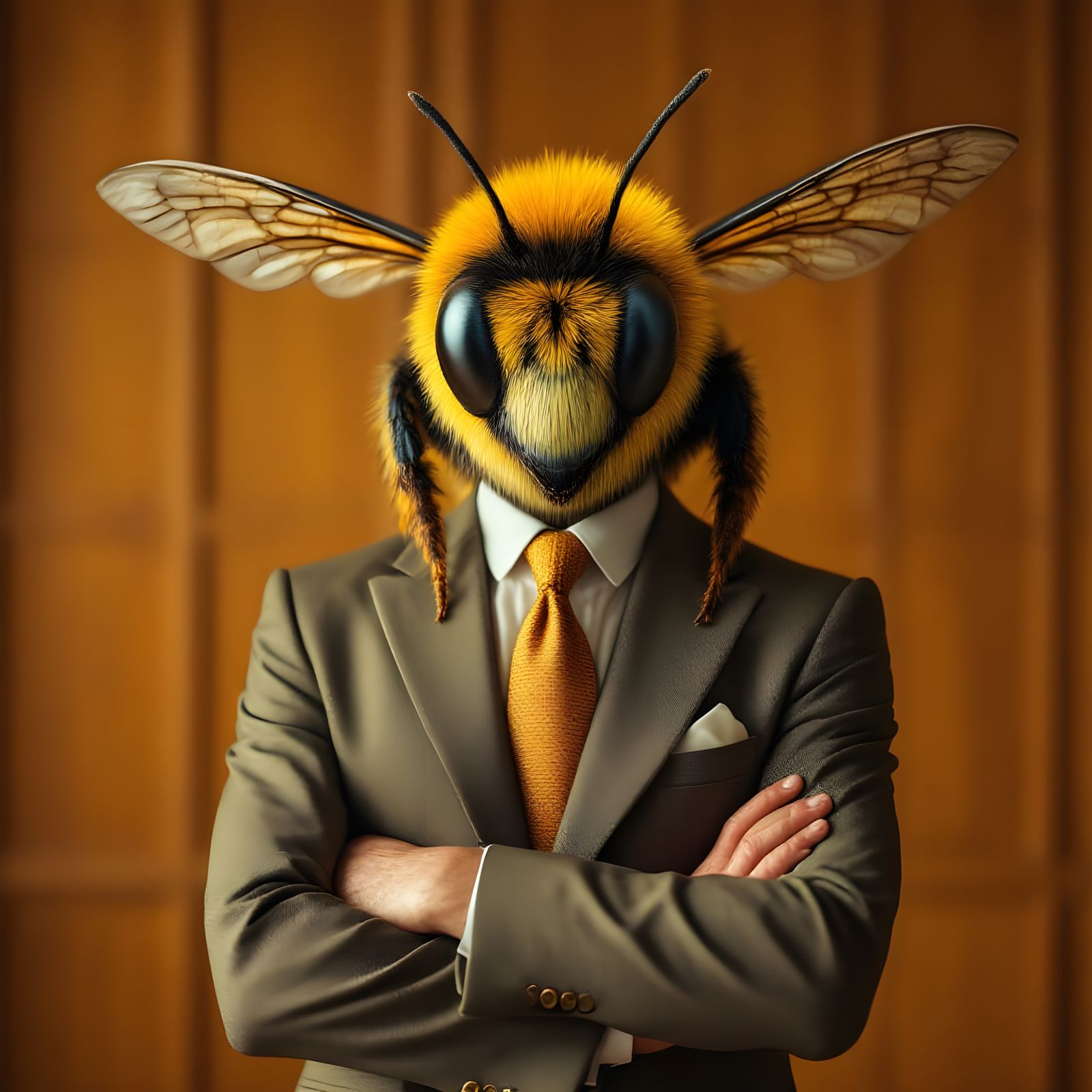 Handsome Bee Executive in Formal Attire