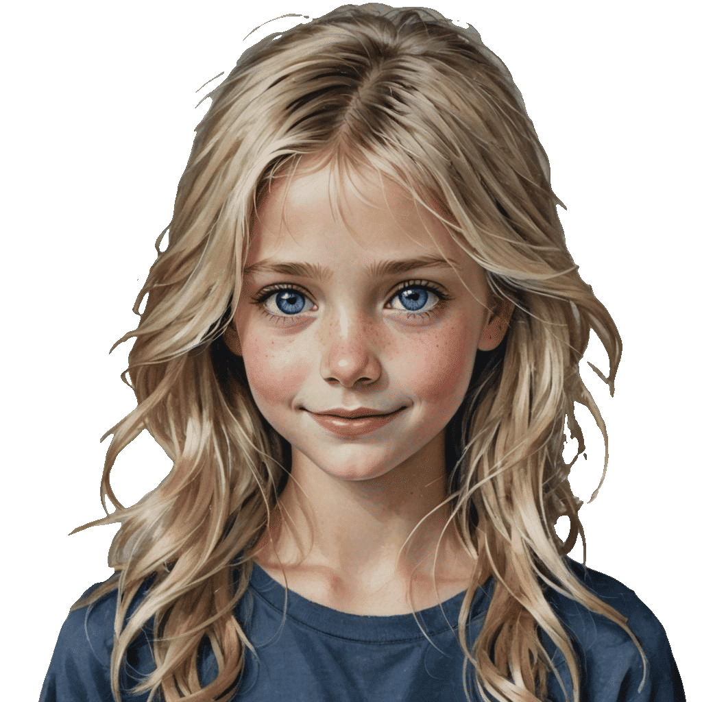 Detailed Matte Painting of Diverse Young People