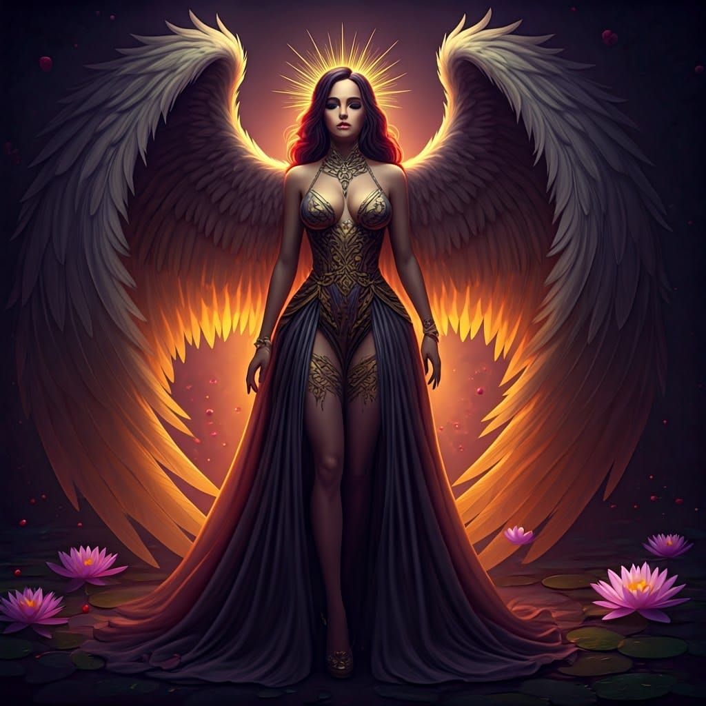 Fallen Angel in Dreamscape, High-Fashion Photography