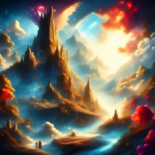 Crystal Palace on Hill: Digital Matte Painting