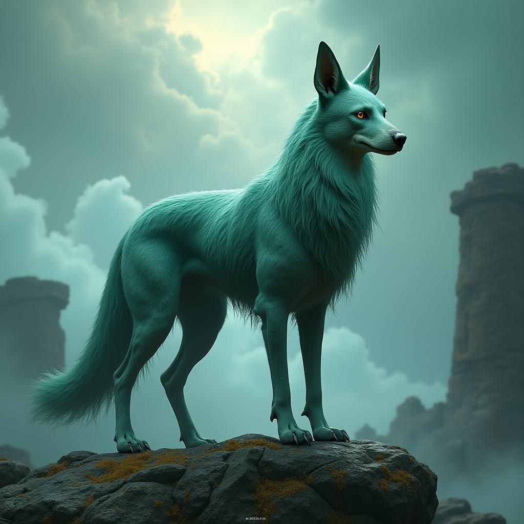 Heroic Fantasy Doge in Mystical Realm
