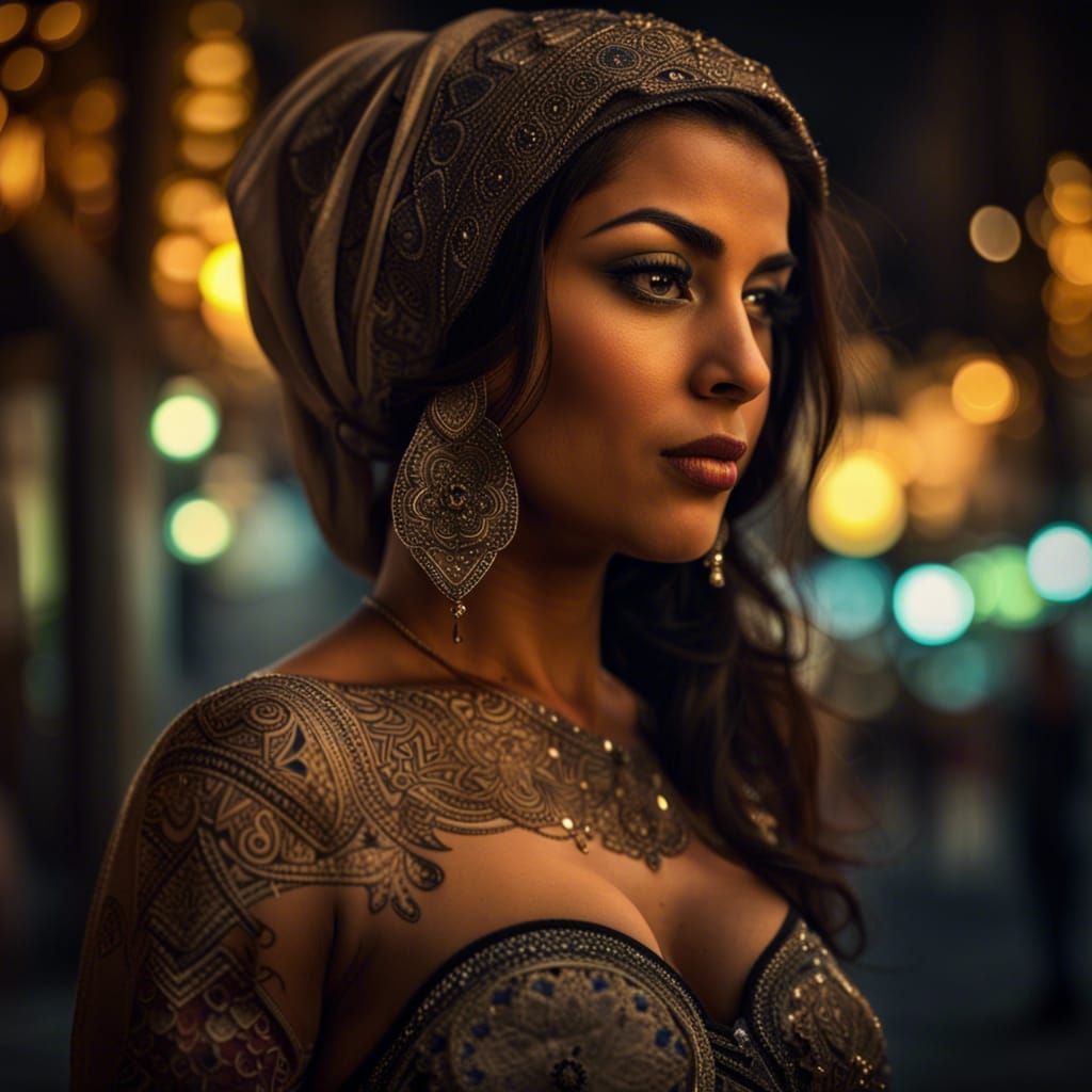 Middle Eastern beauty amidst the city