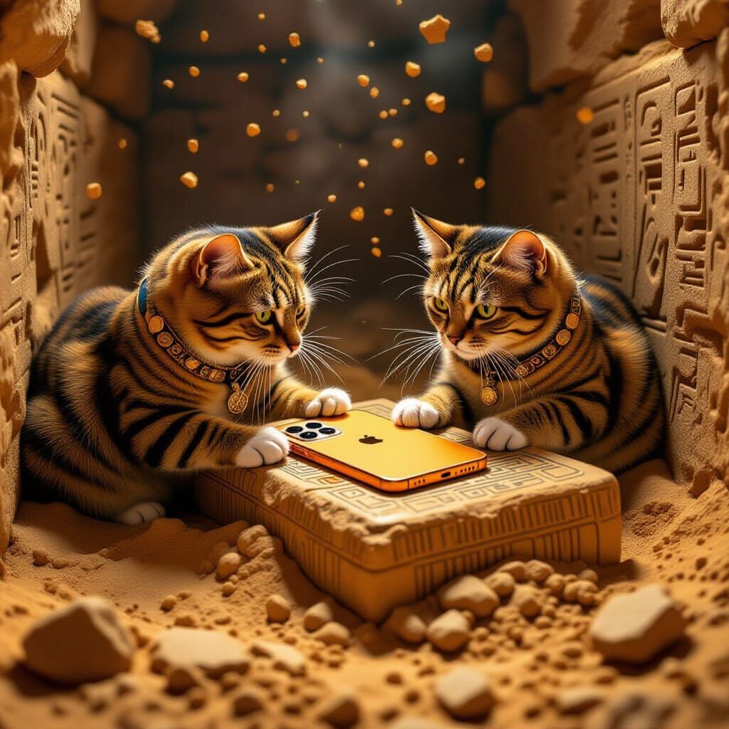 Archaeologist Cats Unearth iPhone from Egyptian Tomb