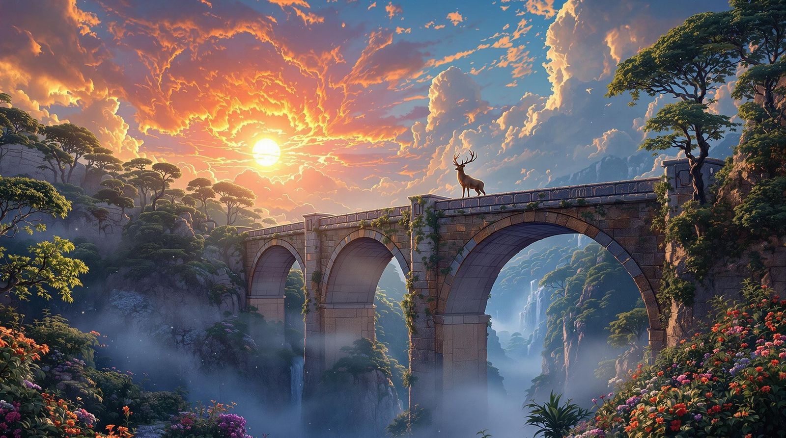 Majestic Ancient Stone Bridge