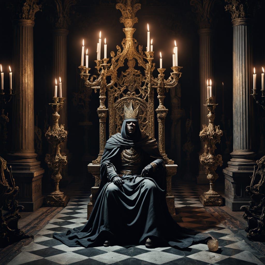 Cosmic Deity Ultimar in Opulent Throne Room