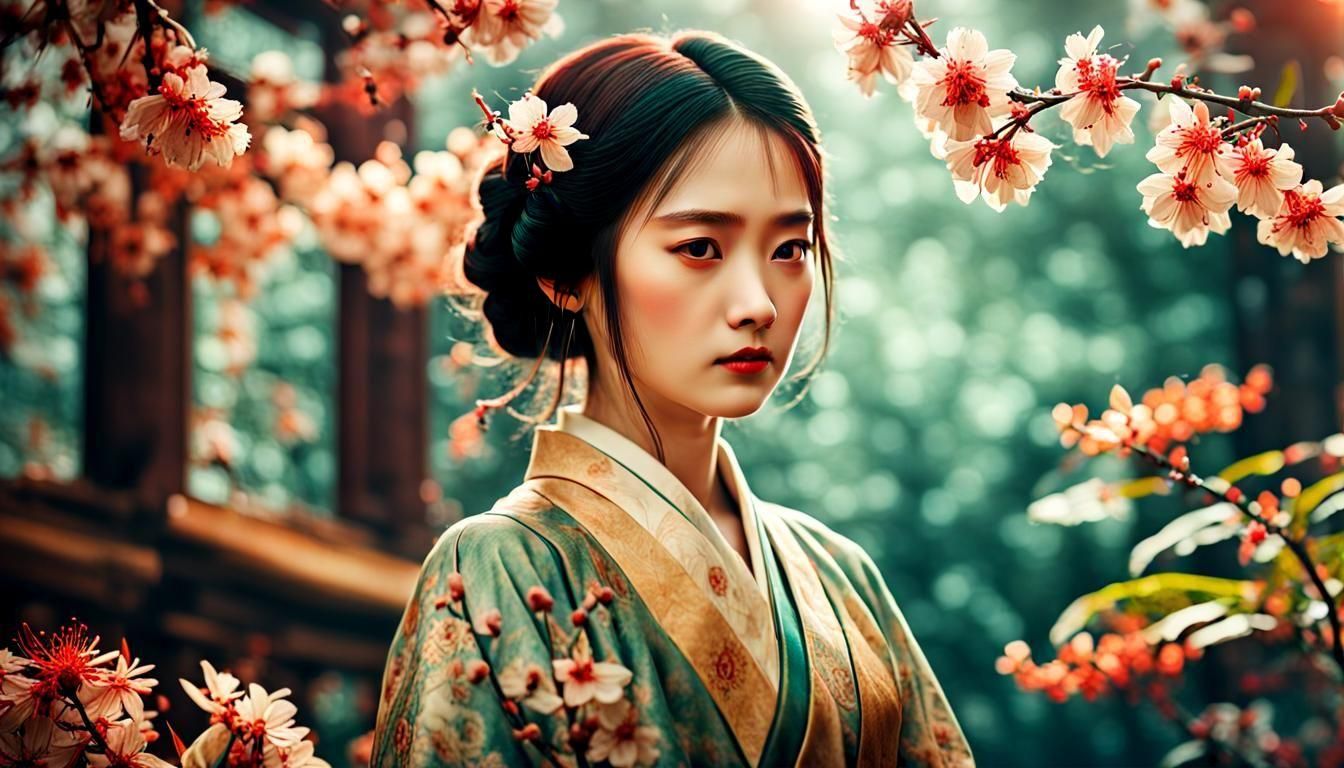 Cherry Blossom Kimono