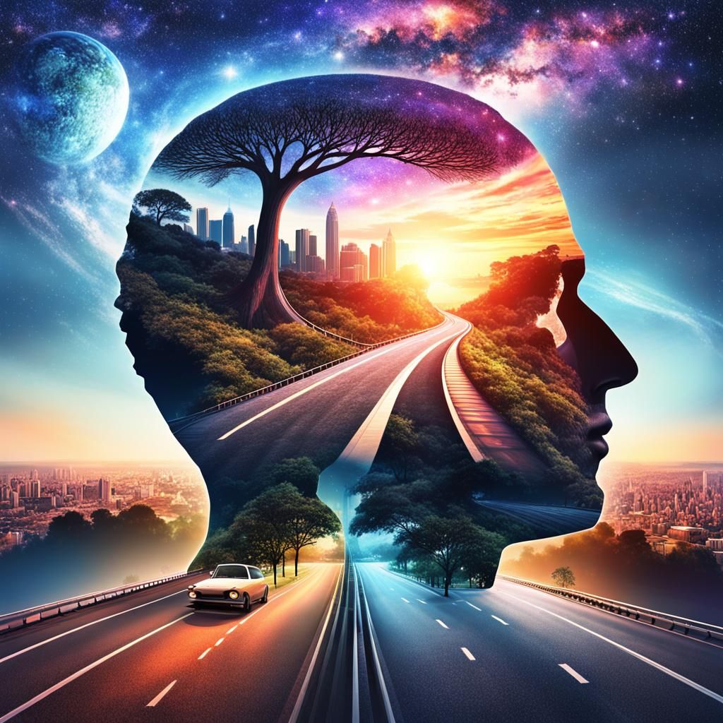 Roads Merging Inside a Man's Head: CGI Anime Style