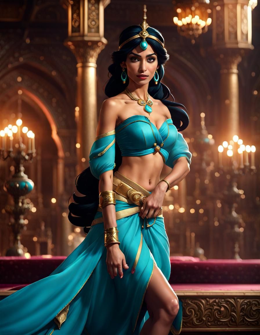Princess Jasmine Captured in Cinematic 8k Photo