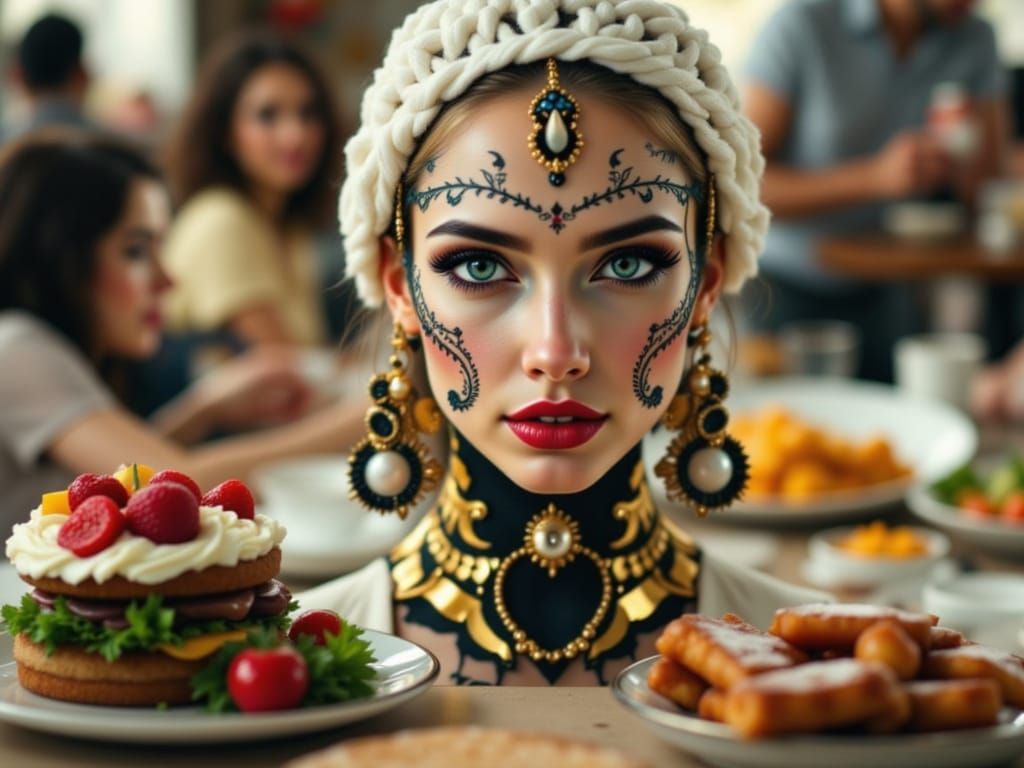 Elegant Pin-Up Girl Balances Flavors in Steamy High Fashion ...