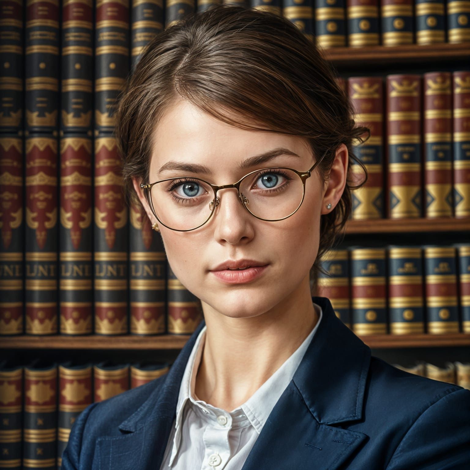 Elegant Young Attorney in a Professional Setting