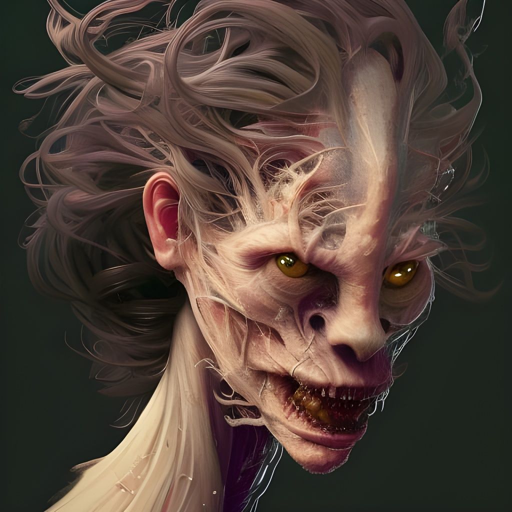 Hyperdetailed Cronenberg Creature Portrait