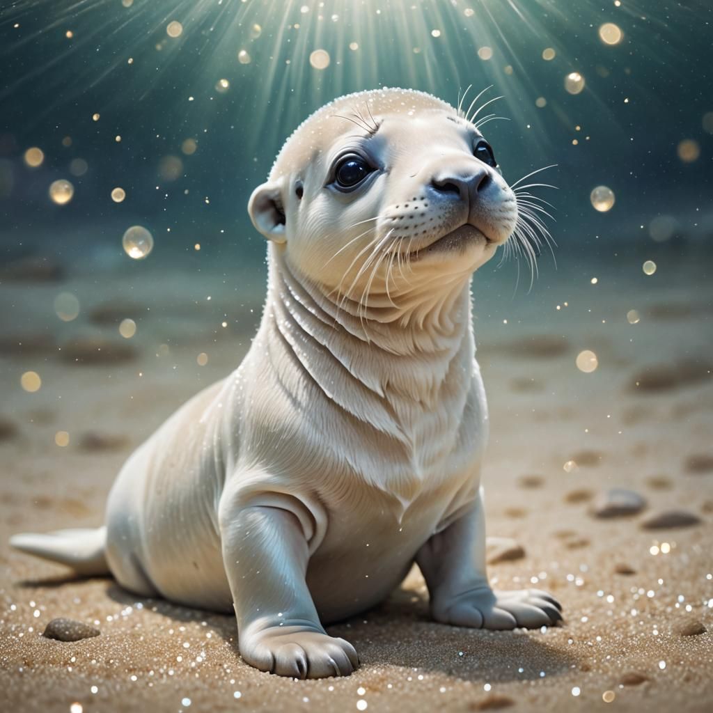 White Sea Lion Pup